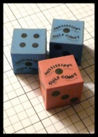 Dice : Dice - 6D - Eraser Dice Mississippi Coast - KC Feb 2013